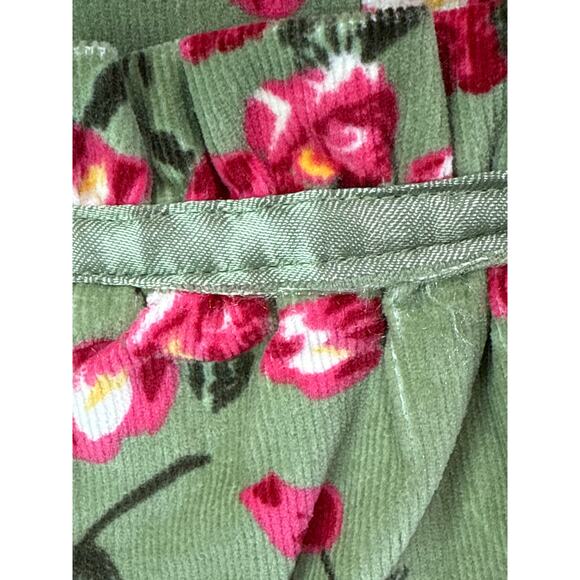 Vintage Inspired Rose Floral Green Corduroy Blazer Jacket Sz M Retro Girl Boss - Picture 9 of 9